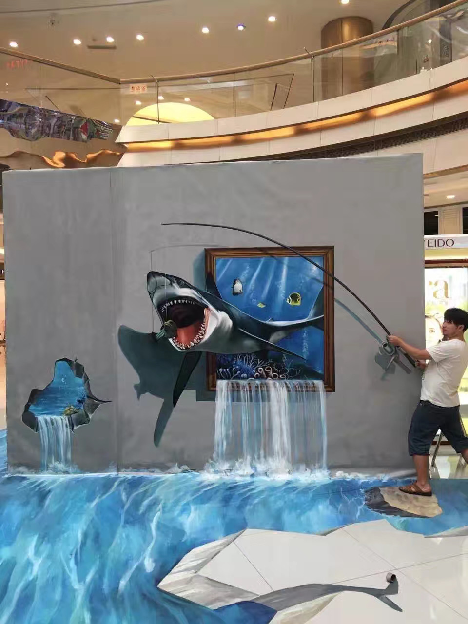 钓鲨鱼3D画.jpg
