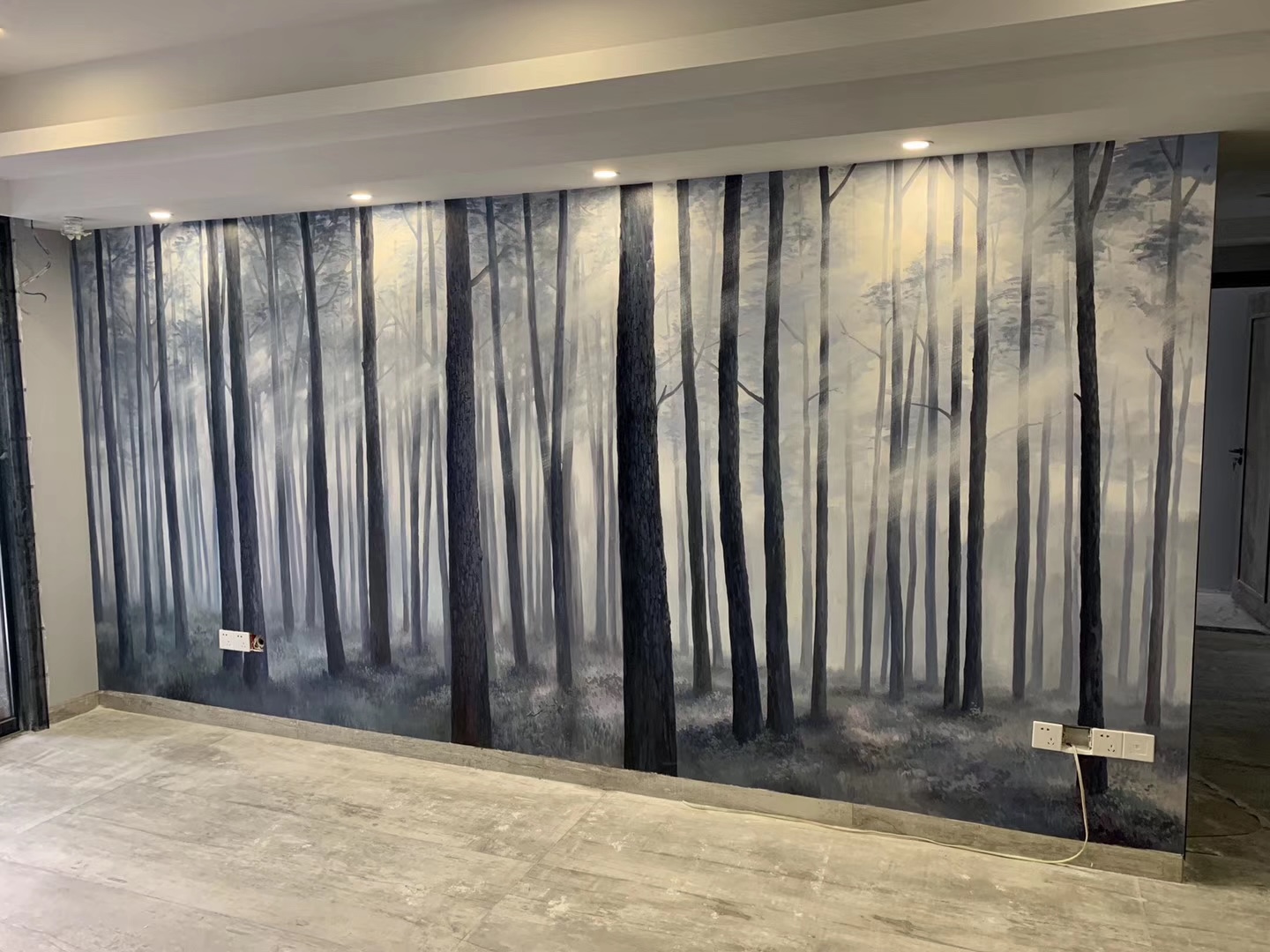 家装墙绘--原始森林 - 衡阳楚美艺术设计有限公司