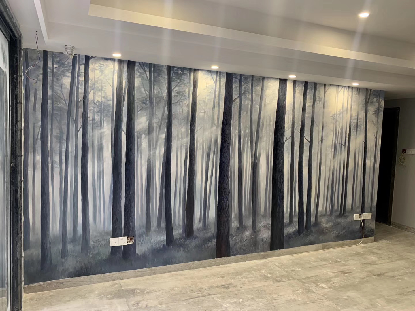 家装墙绘--原始森林 - 衡阳楚美艺术设计有限公司